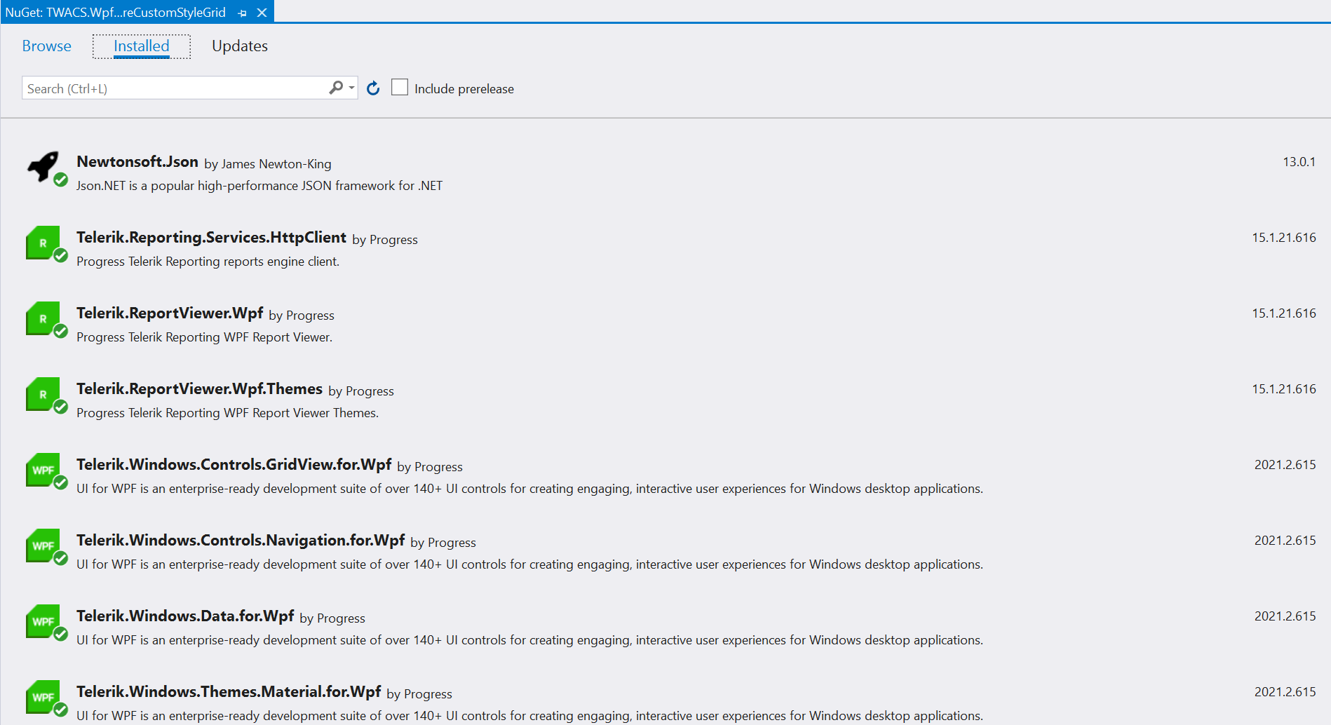 Figure 09 - WPF Report Viewer Assembly References