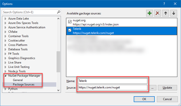 Visual Studio Package Sources Visual Studio Package Sources