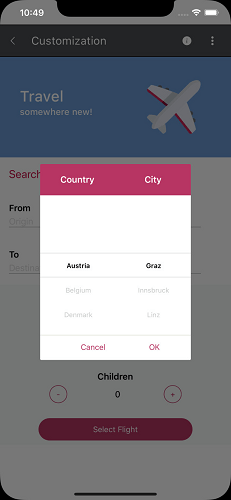 Selector Template Custom Picker Xamarin