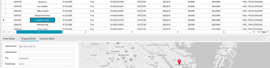 Telerik UI for WinForms ERP Demo Top Image