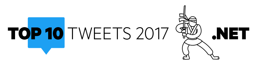 Top 10 .NET Developer Tweets 2017 Cover Image