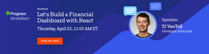 Build a Dashboard App with React Webinar with TJ VanToll
