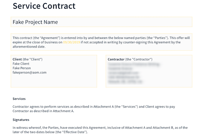 AND CO Contract