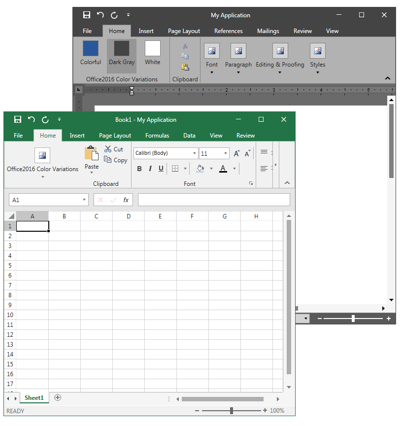 Microsoft Excel 2016 Interface