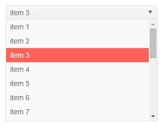 Telerik UI for Blazor DropDownList displaying sample data in a drop down