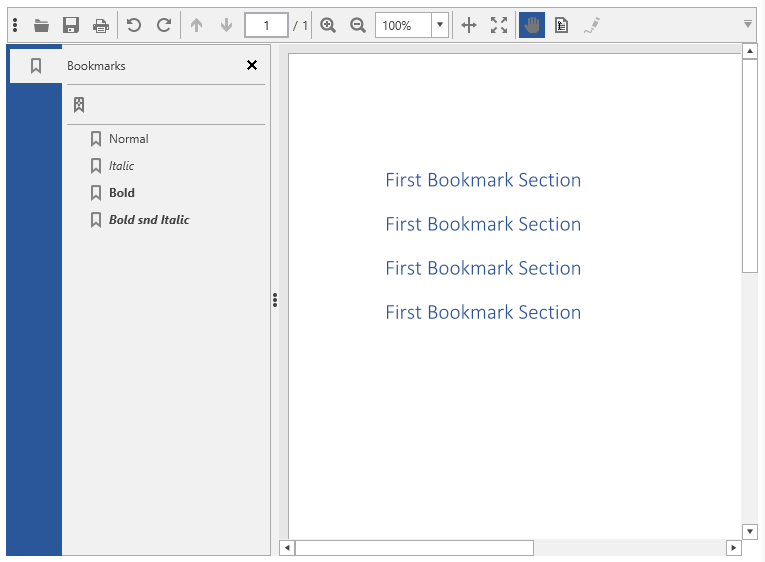 Bookmarks with text style Bookmarks text style