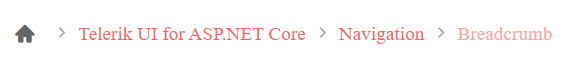 Telerik UI for ASP.NET Core Breadcrumb Telerik UI for ASP.NET Core Breadcrumb