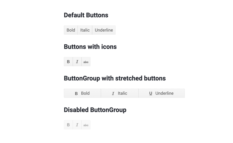 Telerik UI for Blazor ButtonGroup Component