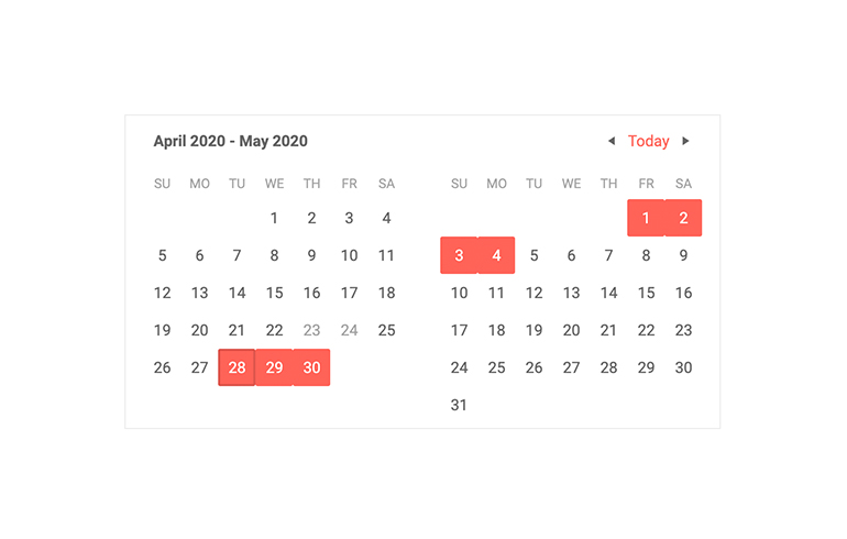 Telerik UI for Blazor Calendar Multiview