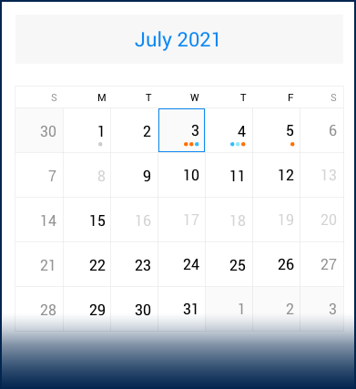 Telerik UI for Xamarin Calendar