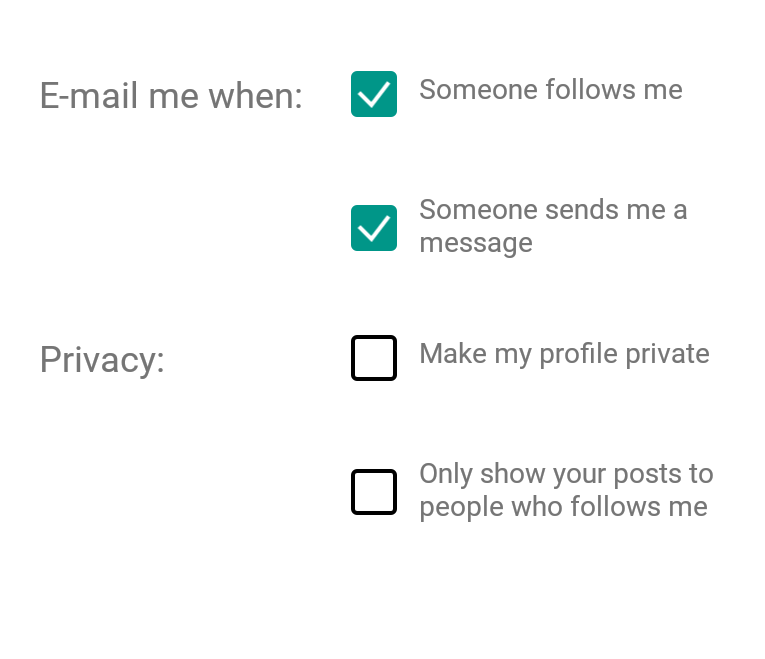 Checkbox Checkbox