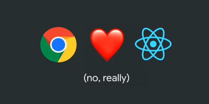 Nicole Sullivan's first slide at React Rally 2019 Google Chrome Loves React JS