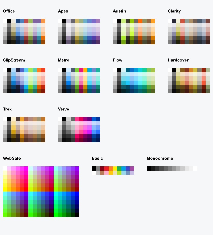 Telerik ASP.NET Core ColorPicker Palettes and Presets
