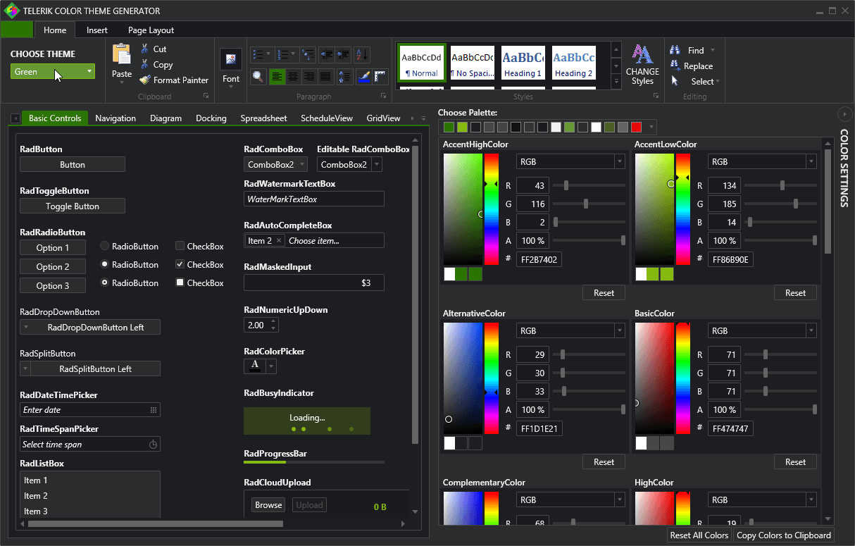 Color Theme Generator Is Now Available For Wpf