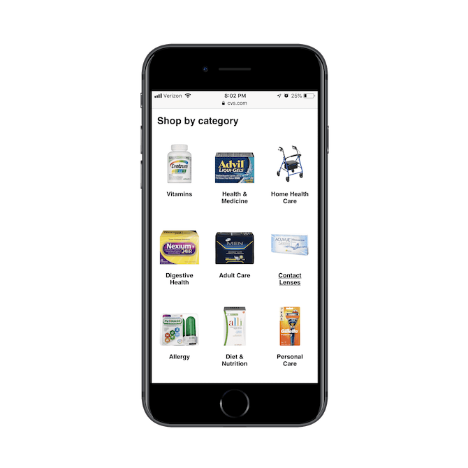 CVS PWA - internal page