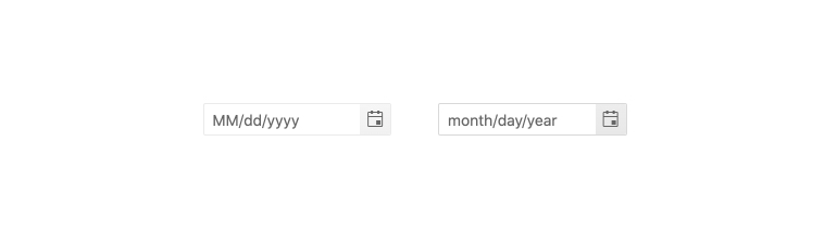 DatePicker – Placeholders