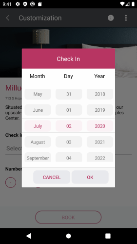 date picker for xamarin