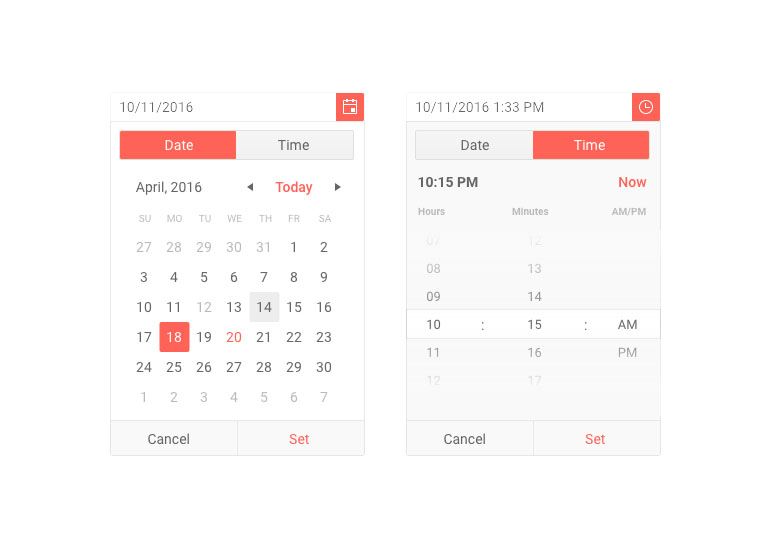 Kendo UI for jQuery Calendar, Date, and Time Picker Rendering