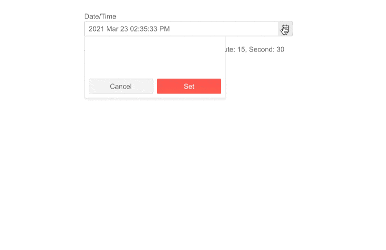 Telerik UI for Blazor DateTimePicker - Step Interval