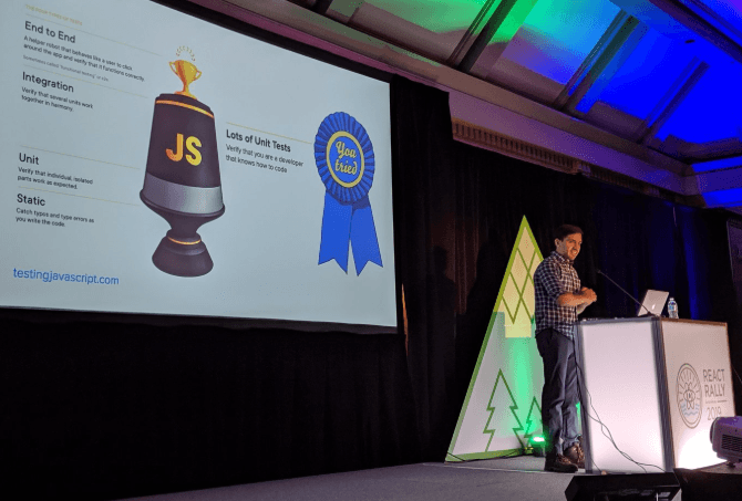 David Khourshid Speaking at React Rally 2019 David Khourshid React Rally 2019