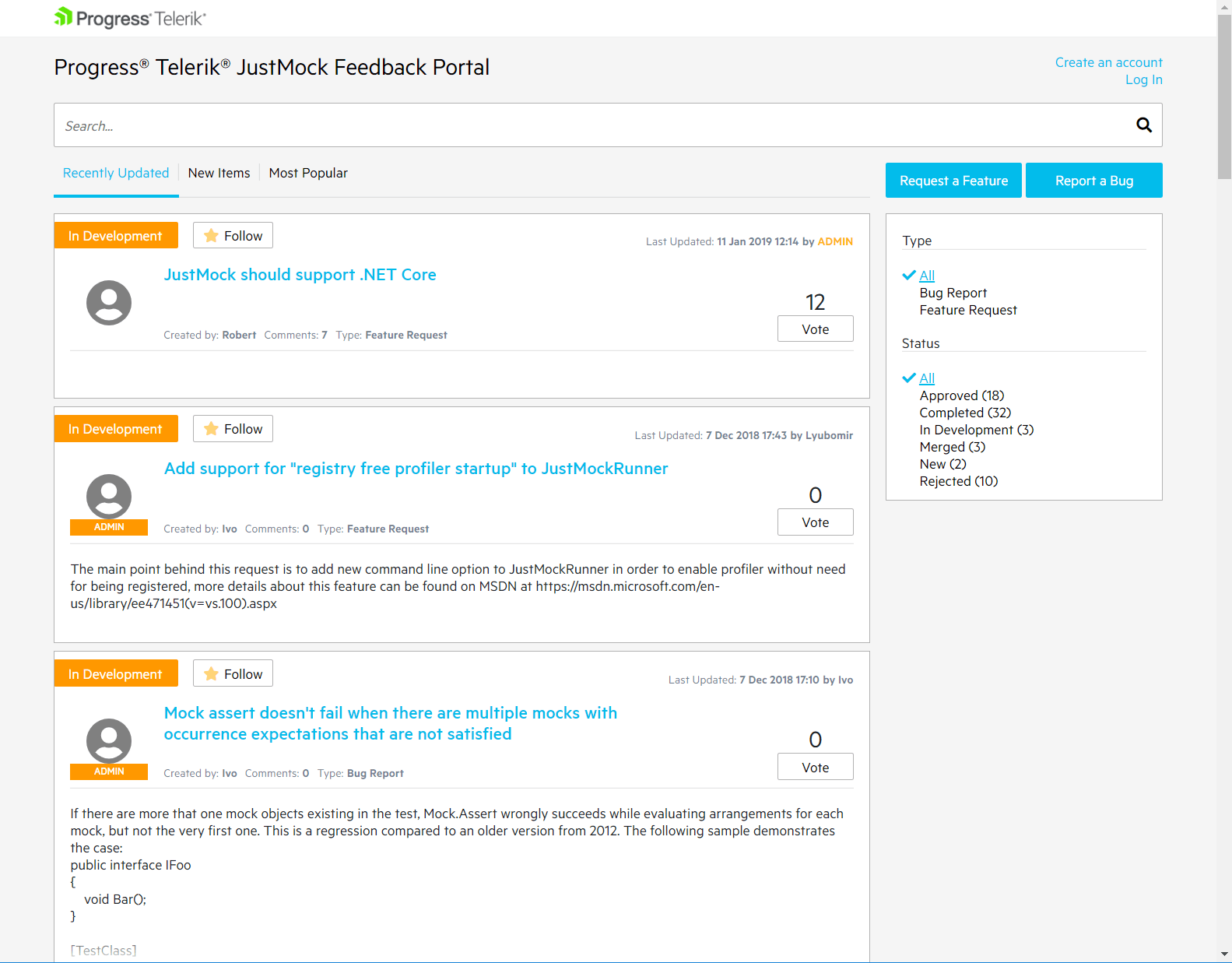 FeedbackPortal Revamped feedback portals