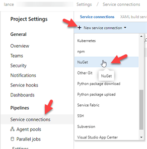 NuGet Service Selection NuGet Service Selection