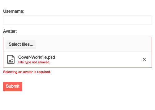Telerik UI for Blazor FileSelect Component Validation Telerik UI for Blazor FileSelect Component Validation