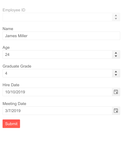Telerik UI for Blazor Form - Disabled Items