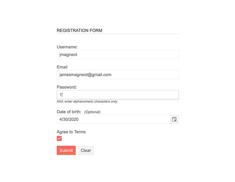 Telerik UI for ASP.NET Core Form Component 