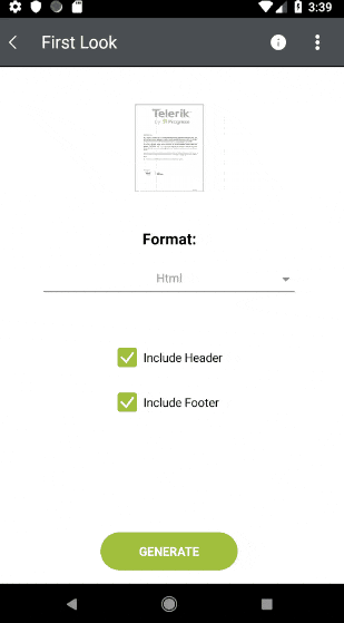 generate documents generate documents