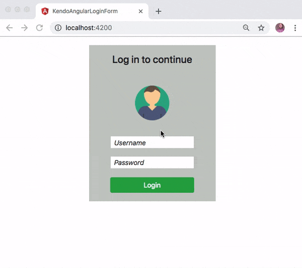 Build an Animated Login Form in Angular Using Kendo UI
