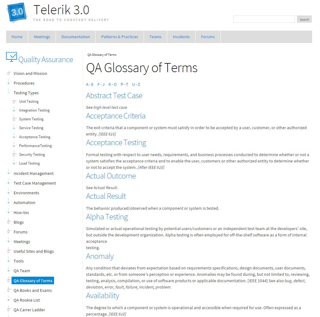 glossary glossary