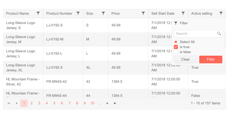 Grid - Multi-checkbox filter