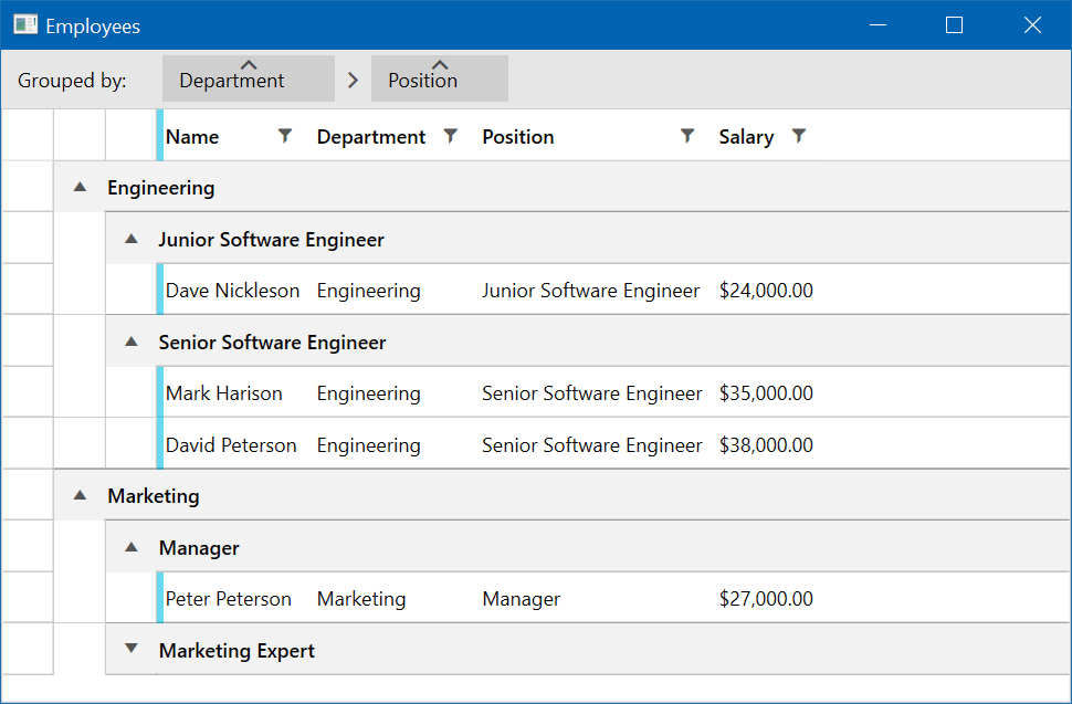 WPF DataGrid Grouping WPF DataGrid Grouping Image