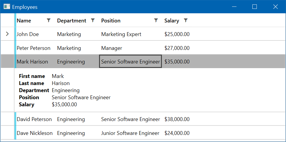 WPF DataGrid Row Details Image