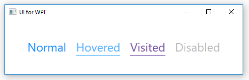 HyperlinButtonStates HyperlinButton Visual States