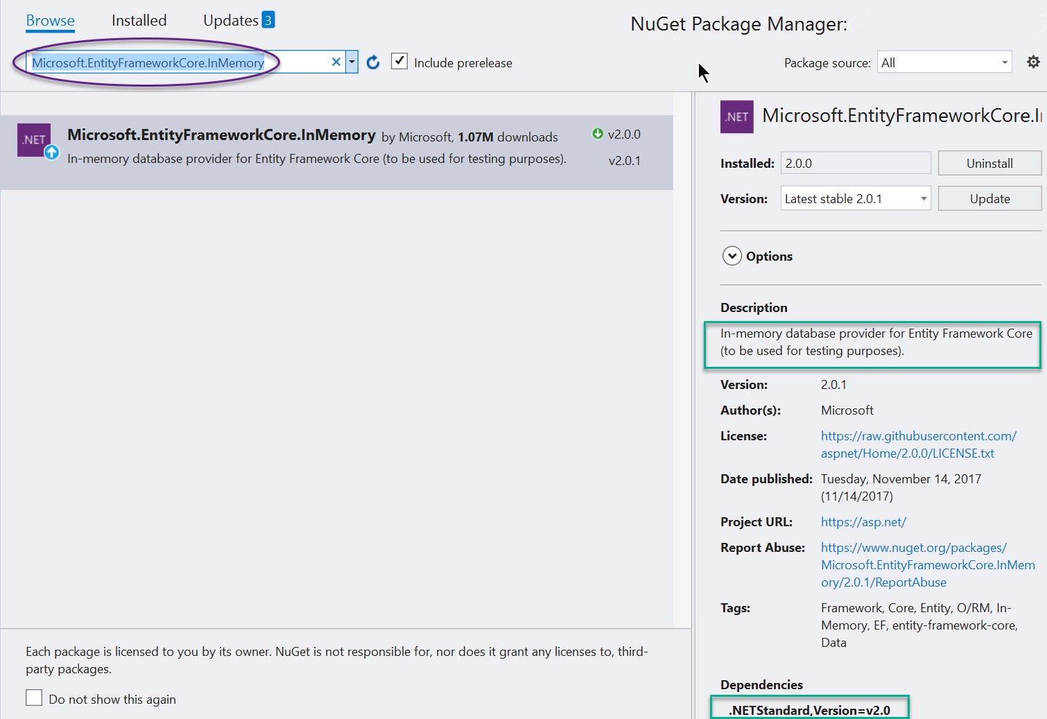 InMemory-NuGet InMemory-NuGet