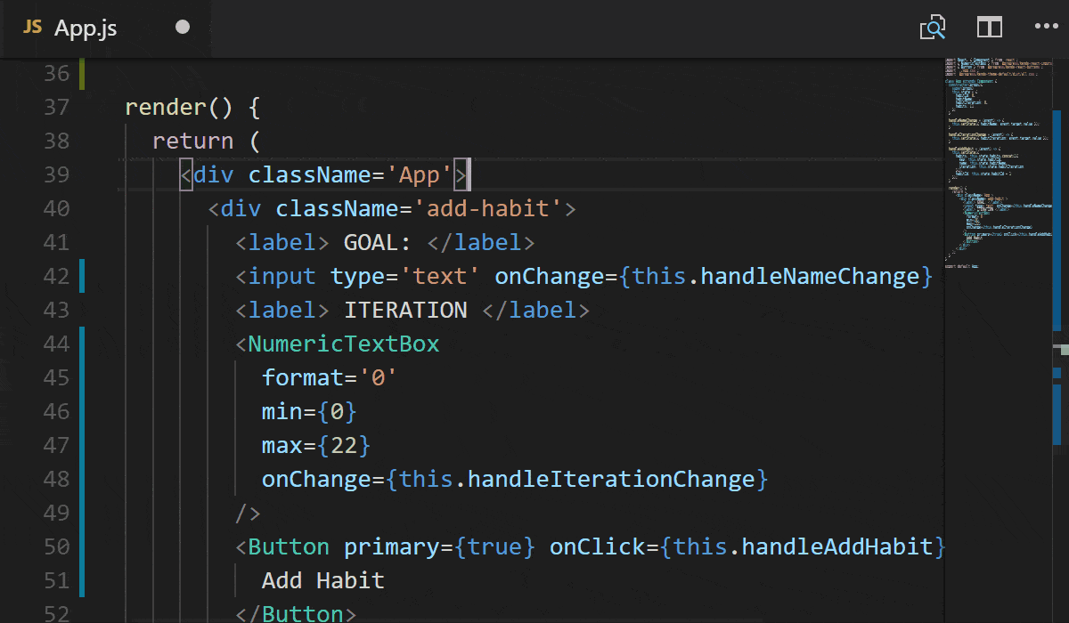 iteration-area gif of building the iteration div