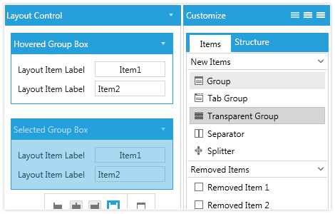 Layout-Control-Screen