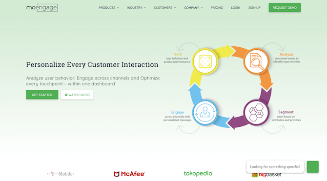 MoEngage Home Page MoEngage Home Page