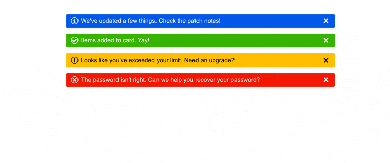 Telerik UI for Blazor Notification Component Telerik UI for Blazor Notification Component