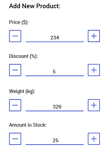 Telerik UI for Xamarin - NumericInput - Incremental Values Image