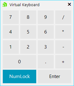 virtual numpad