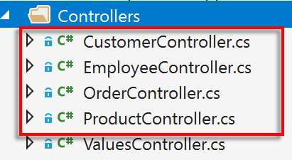 WebAPI Controllers Web A P I Controllers