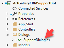 support dialog class