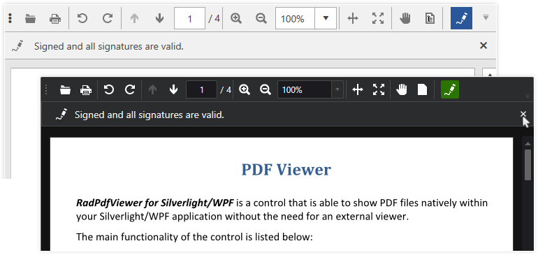 Digital Signature Support in WPF PDFViewer control