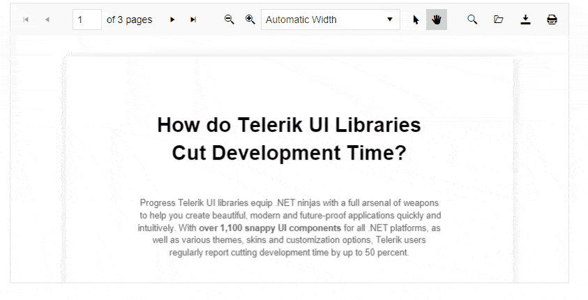 Telerik UI for ASP.NET AJAX Pdf_Viewer_Skins