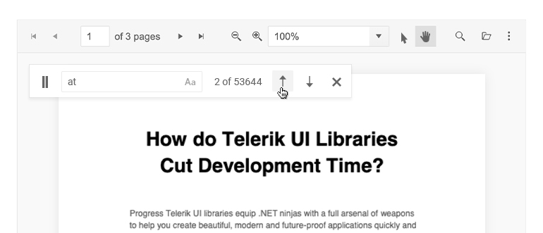 Telerik UI for ASP.NET MVC PDF Viewer