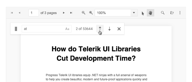 Telerik UI for ASP.NET Core PDF Viewer