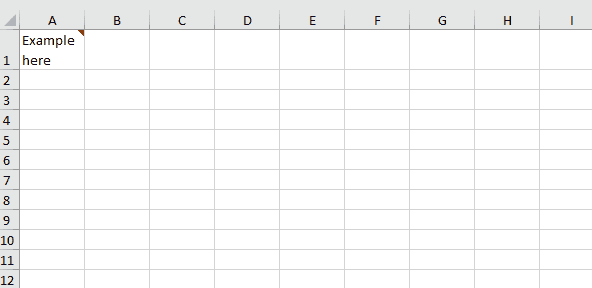Notes in spreadsheet produced by SpreadProcessing